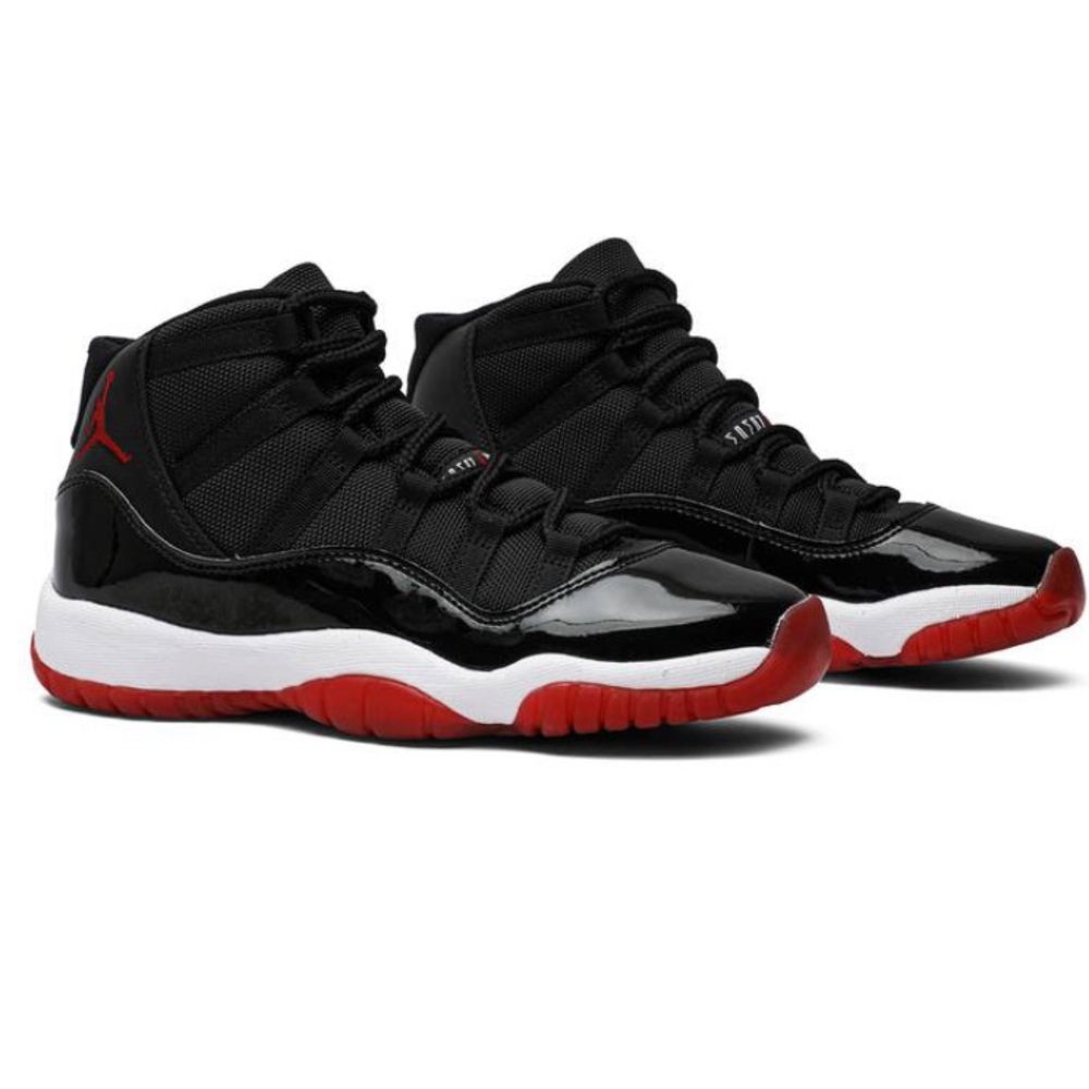 AIR JORDAN 11 RETRO Black/True Red-White Men’s sz 10.5 NIB